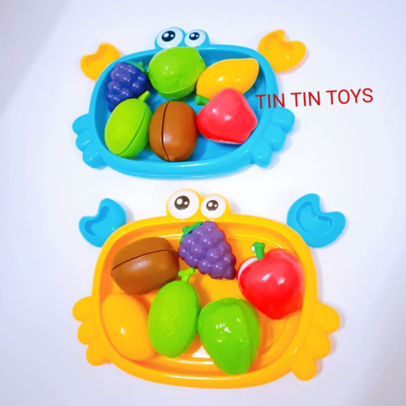 Đồ chơi rổ rau củ, trái cây, giúp bé nhận biết các loại quả