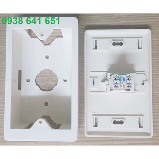 Bô ổ cắm đơn 1 cổng Điện Thoại cat3 AMP/Commscope chính hãng có CO, CQ