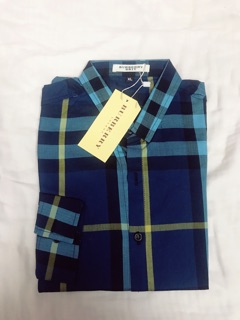 Sơ mi kẻ dài tay burberry
