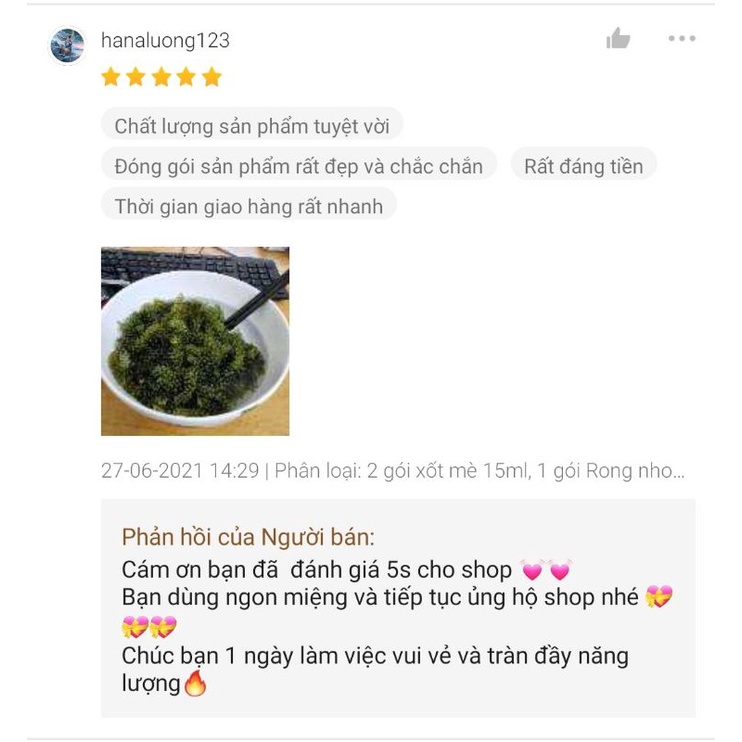 GIÁ SỈ[COMBO 10 gói x 100g nở 300g] Rong Nho Tách Nước Khánh Hoà- Nha Trang- Công Nghệ Tách Nước Tiêu Chuẩn Nhật Bản