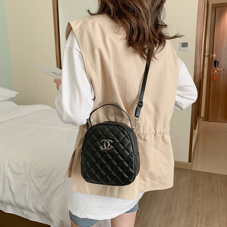 Multi-Layer Zipper Messenger Bag Female Bag 2021 New Trend Line Small Bag Hundred Ripple Package Three-Layer Summer Hand