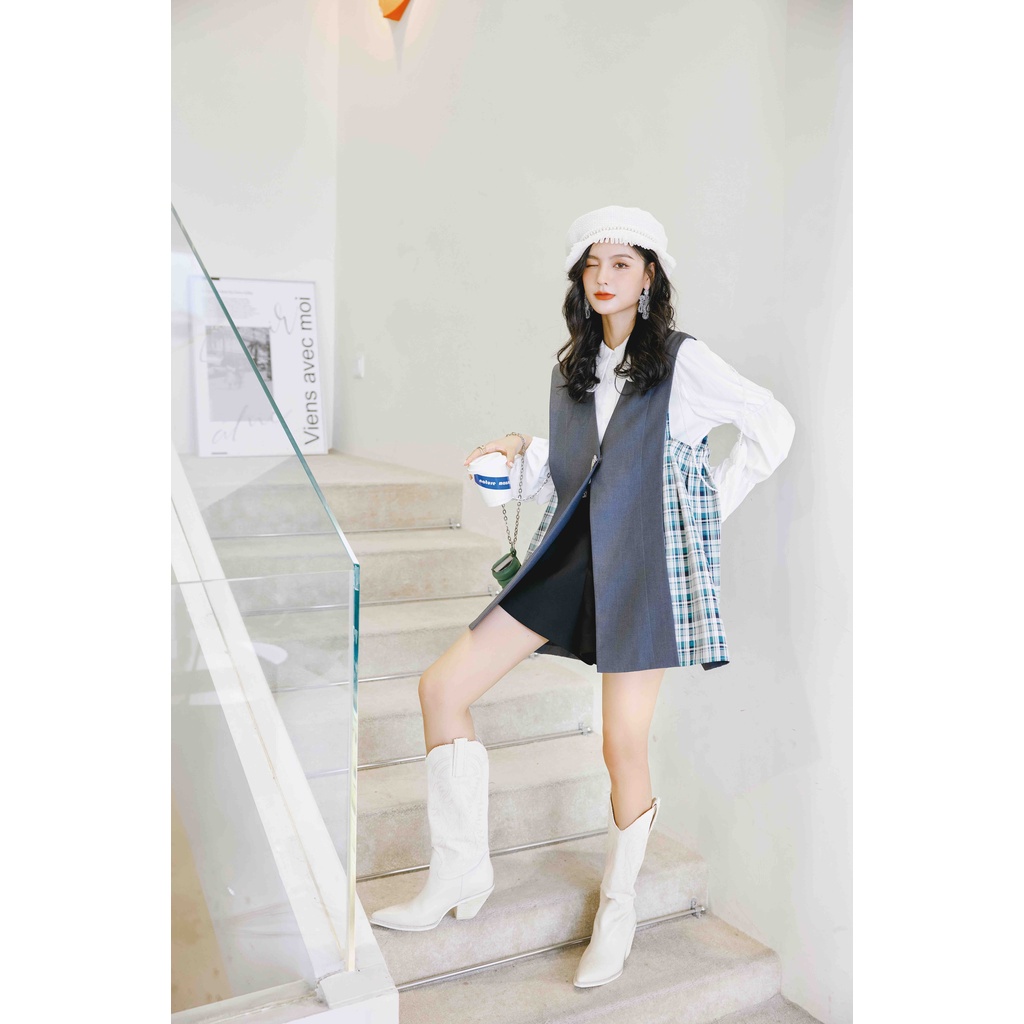 Iris Boutique IV014 21/Falls Dush grey vest-Áo vest | BigBuy360 - bigbuy360.vn