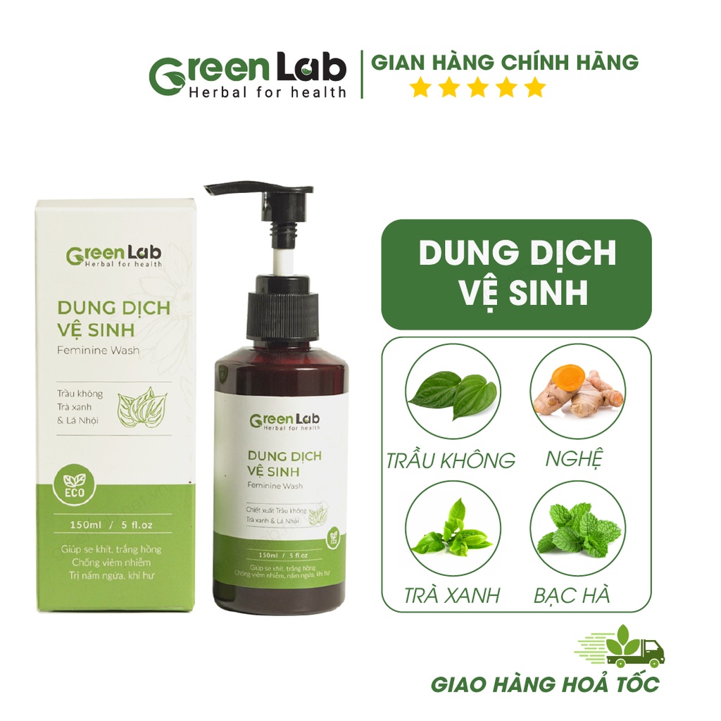 Dung Dịch Vệ Sinh GreenLab Sạch Thơm Hồng Khít