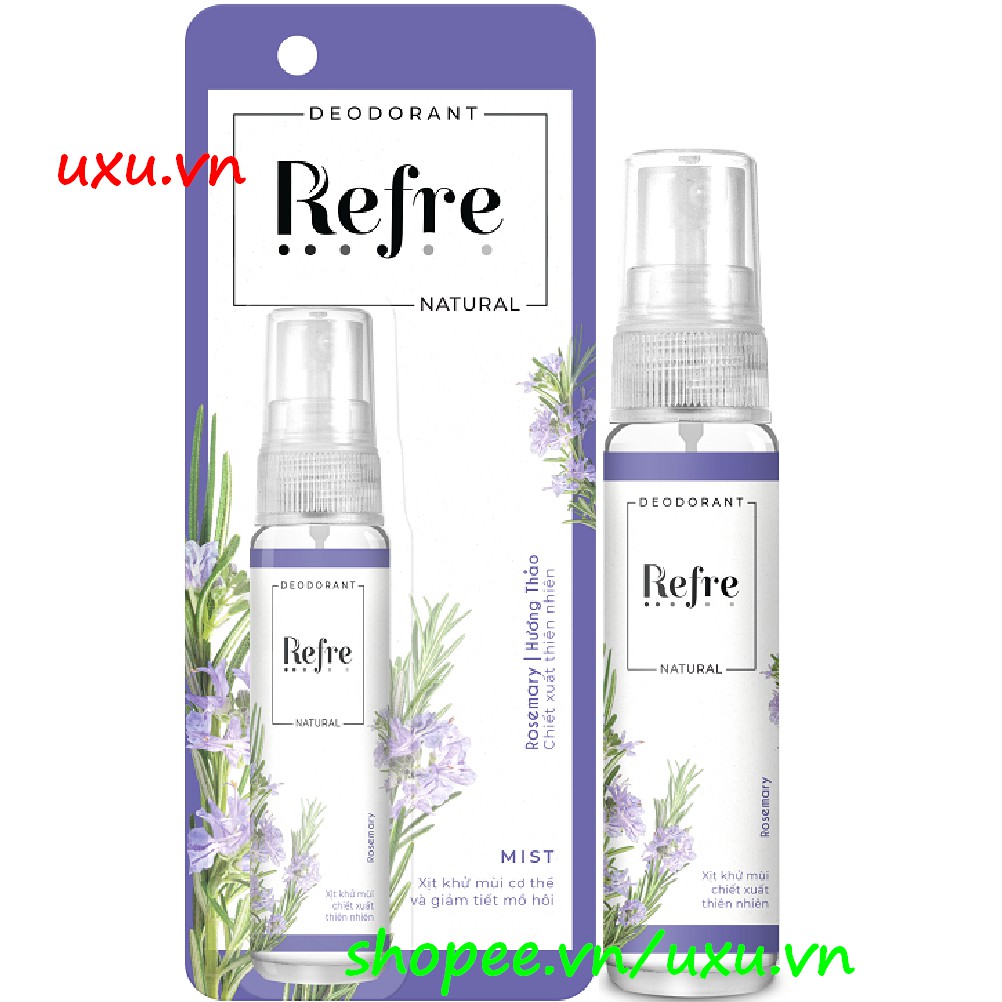 Xịt Khử Mùi Refre 30Ml Hương Thảo Natural, Với uxu.vn Tất Cả Là Chính Hãng.