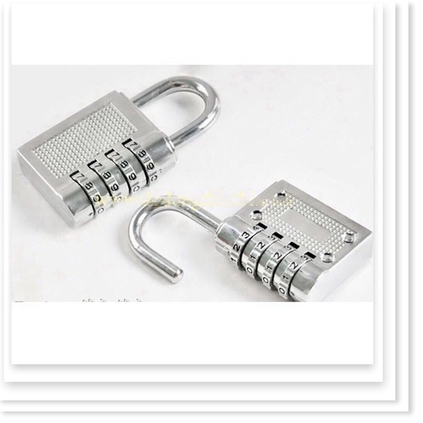 Ổ khóa inox mật mã 4 số - Ổ khóa inox mật mã 4 số không sợ quên chìa khoá chống trộm tốt