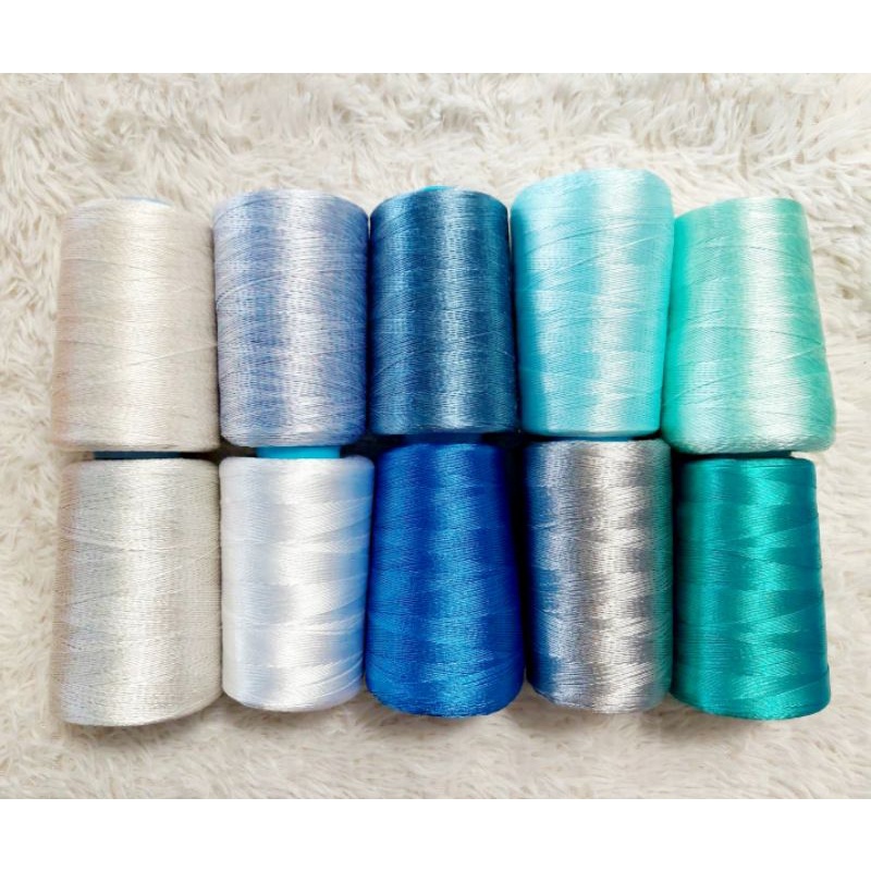 Sợi rayon thái se 0.7mm, bóng, mềm, đan móc áo váy.
