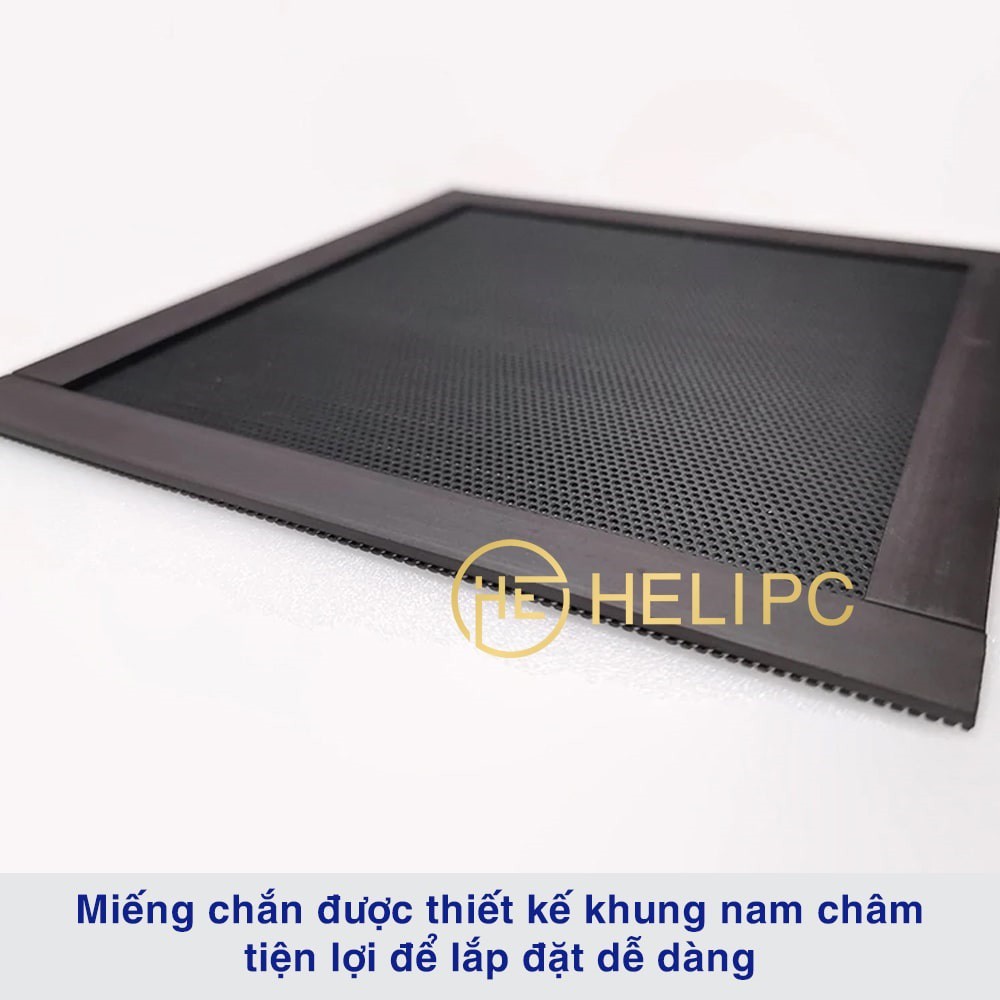 Tấm lưới chắn lọc bụi quạt máy tính kích thước 12x12cm - Lưới từ tính chắn bụi