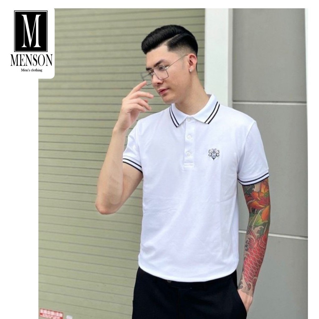 ⭐️HÀNG HIỆU⭐️Áo phông nam có cổ mùa hè chất mát - Áo polo nam cotton xuất xịn, co giãn ôm body MENSON M-6009