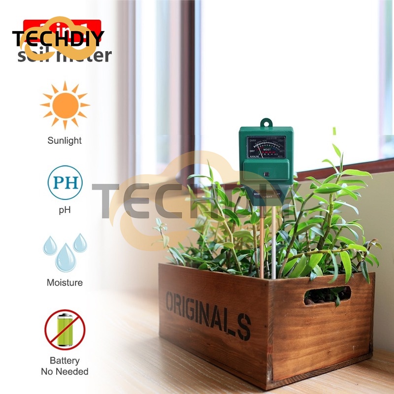 Máy Đo Độ Ẩm / Độ Ph 3 Trong 1 Tiện Lợi