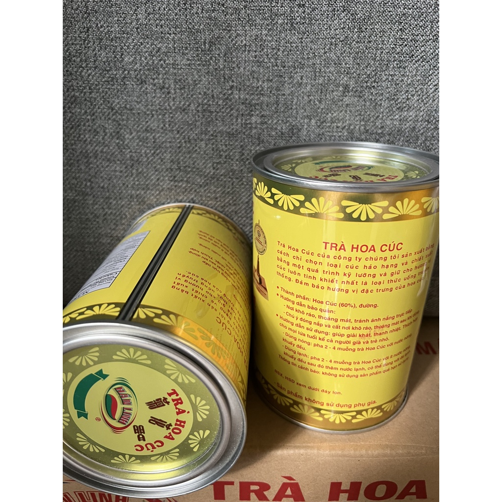 Trà hoa cúc hán linh lợi sữa lon 400g loại 1