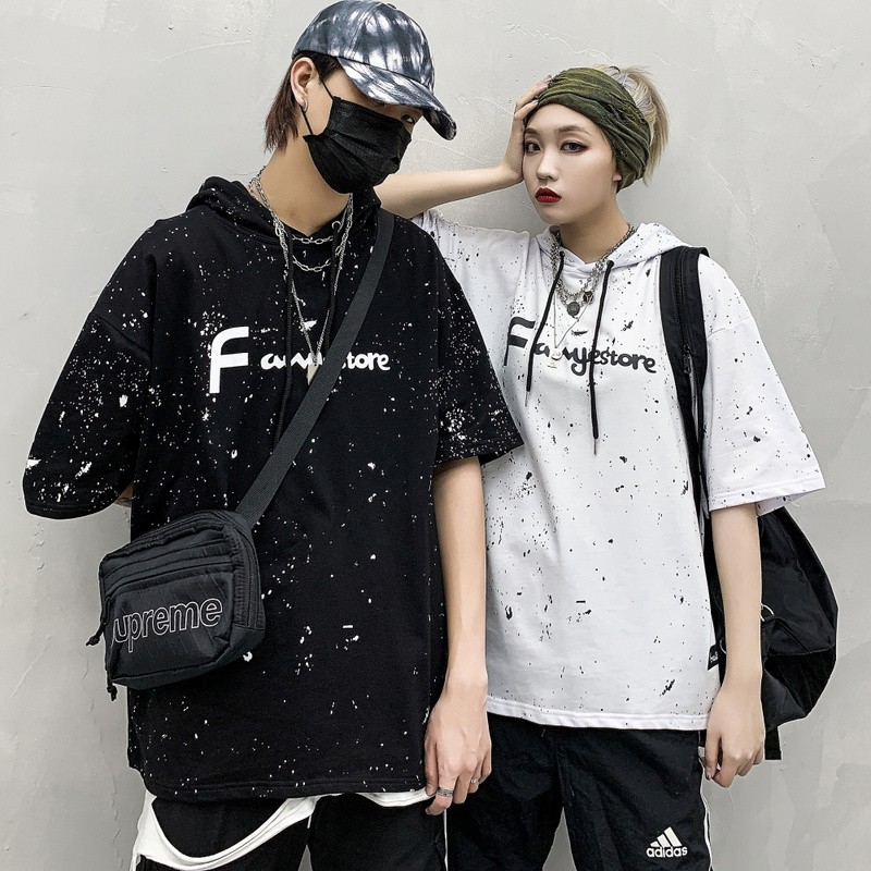 Áo Hoodie Tay Lỡ Dáng Rộng Phong Cách Thời Trang Harajuku Dành Cho Nam Và Nữ