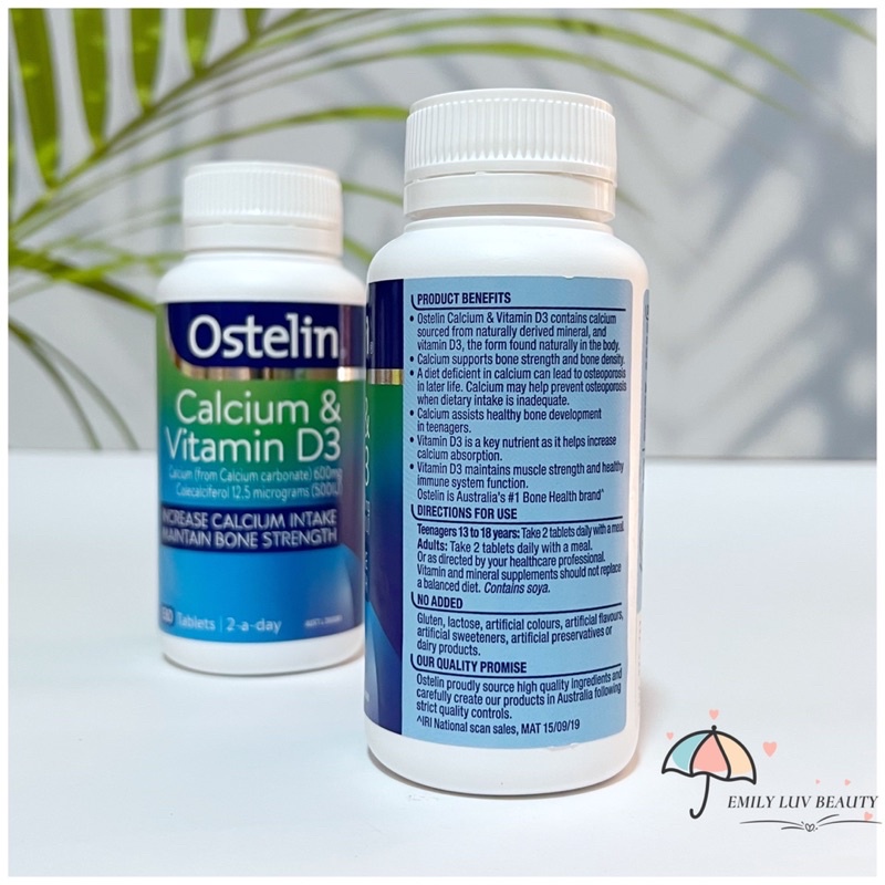 Ostelin Canxi+ Vitamin D3 úc cho người lớn và trẻ em trên 12 tuổi.