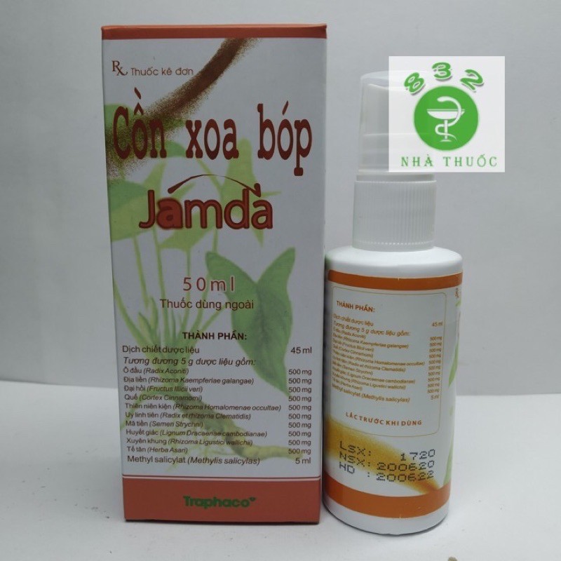 Cồn Xoa Bóp Jamda