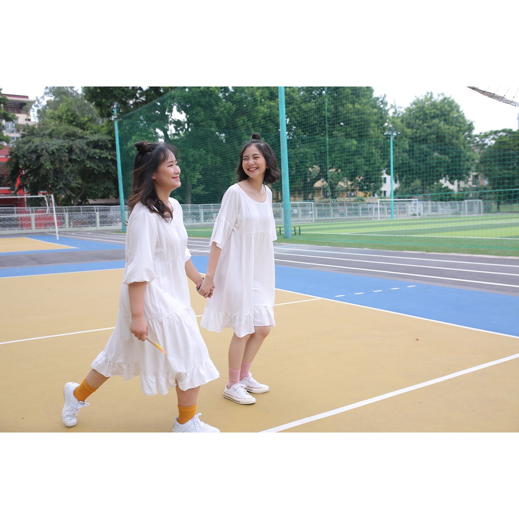JUNNY DRESS - VÁY BABYDOLL TAY CHUN DÀI - V0054
