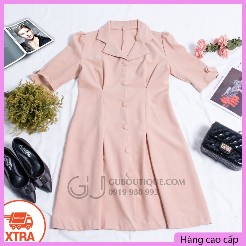 Đầm suông cổ vest GU.Boutique