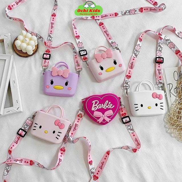 Túi xách đeo chéo dễ thương cho bé gái, giỏ xách nhỏ đeo chéo cho bé Ochi kids