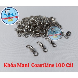 100 cái Khóa link ma ní Brass câu cá chống xoắn/ Khóa số 8