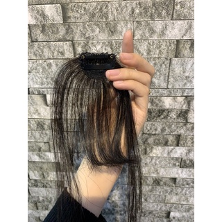Kẹp mái thưa tóc thật 100%