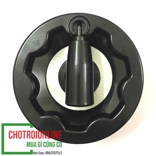 Tay Quay. Tay quay tròn phi 100mm - 120mm - 125mm - 150mm - Lỗ trục phi 12 - 16mm- Gấp gọn giá rẩt rẻ