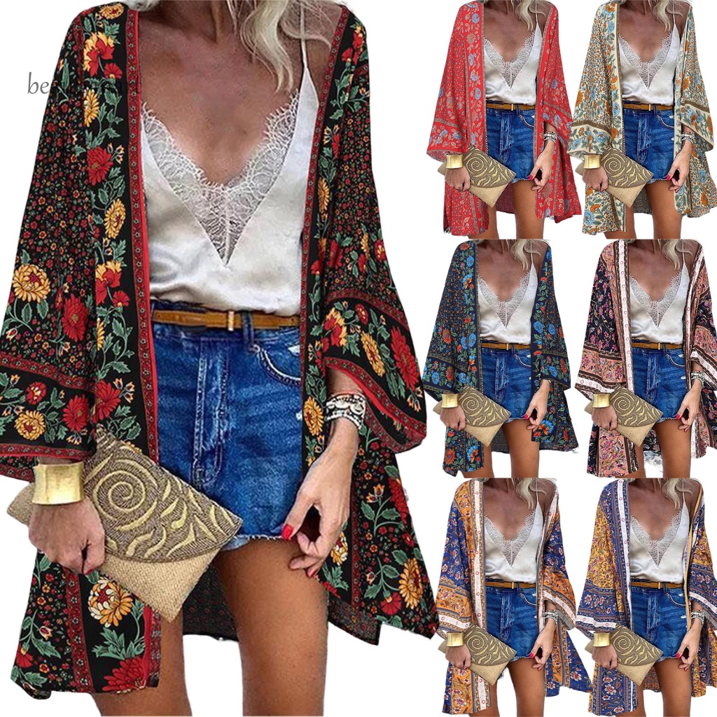 Áo Chống Nắng Dáng Dài Phong Cách Bohemian 1 Cho Nữ