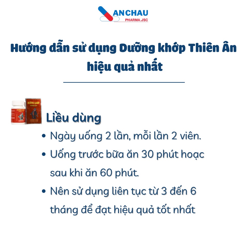 Dưỡng khớp thiên ân - giúp bảo vệ khớp từ thảo dược - An Châu