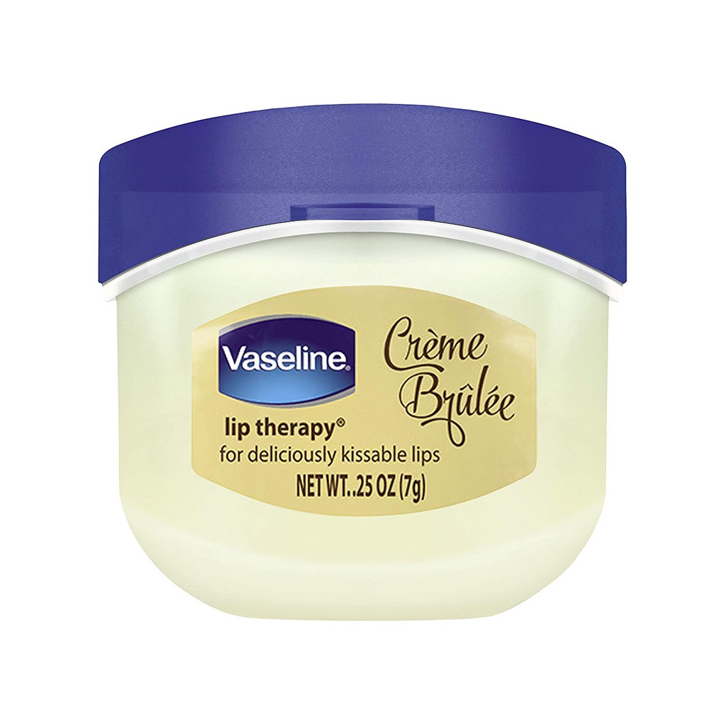 Son dưỡng ẩm cho môi Vaseline Lip Balm for Instantly Soft Smooth Lips Creme Brulee 7g (Mỹ)