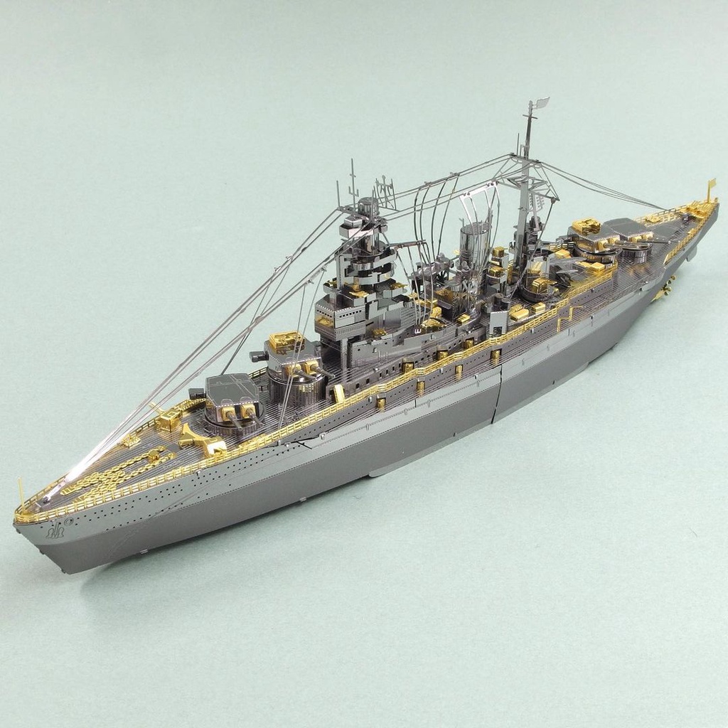 Mô Hình Kim Loại Lắp Ráp 3D Piececool Thiết Giáp Hạm Nagato Class Battleship [chưa ráp]