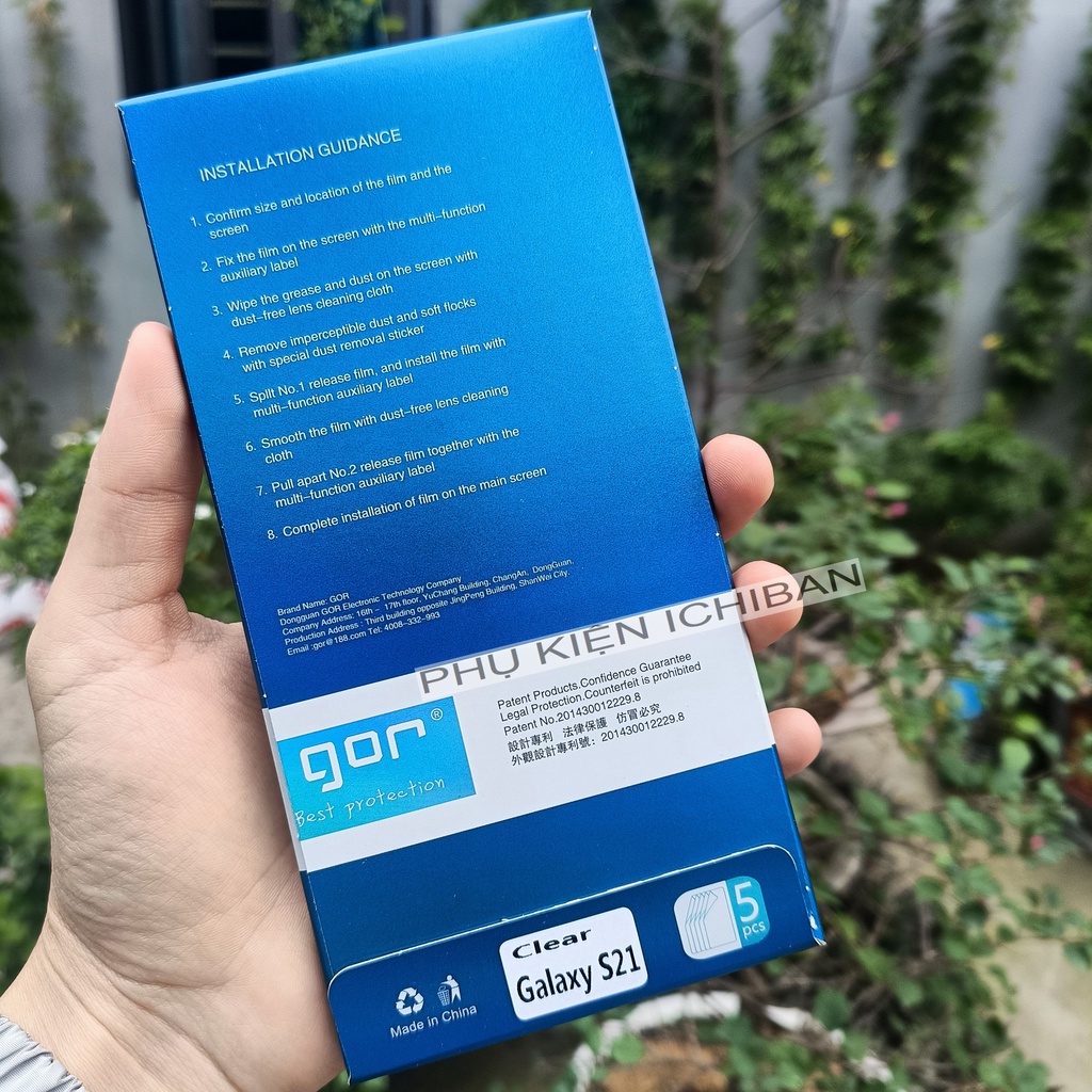 Miếng dán màn hình Gor Samsung S21/ S21 Plus Cảm ứng nhạy, Chống trầy xước, 5H Hạn chế vân tay - Hãng Gor