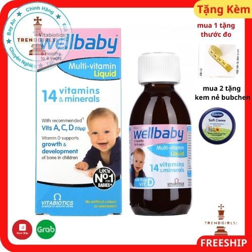vitamin tổng hợp cho bé Wellbaby (150ml), ANH cho bé từ 6 tháng đến 4 tuổi bổ sung vitamin -Trend girls online