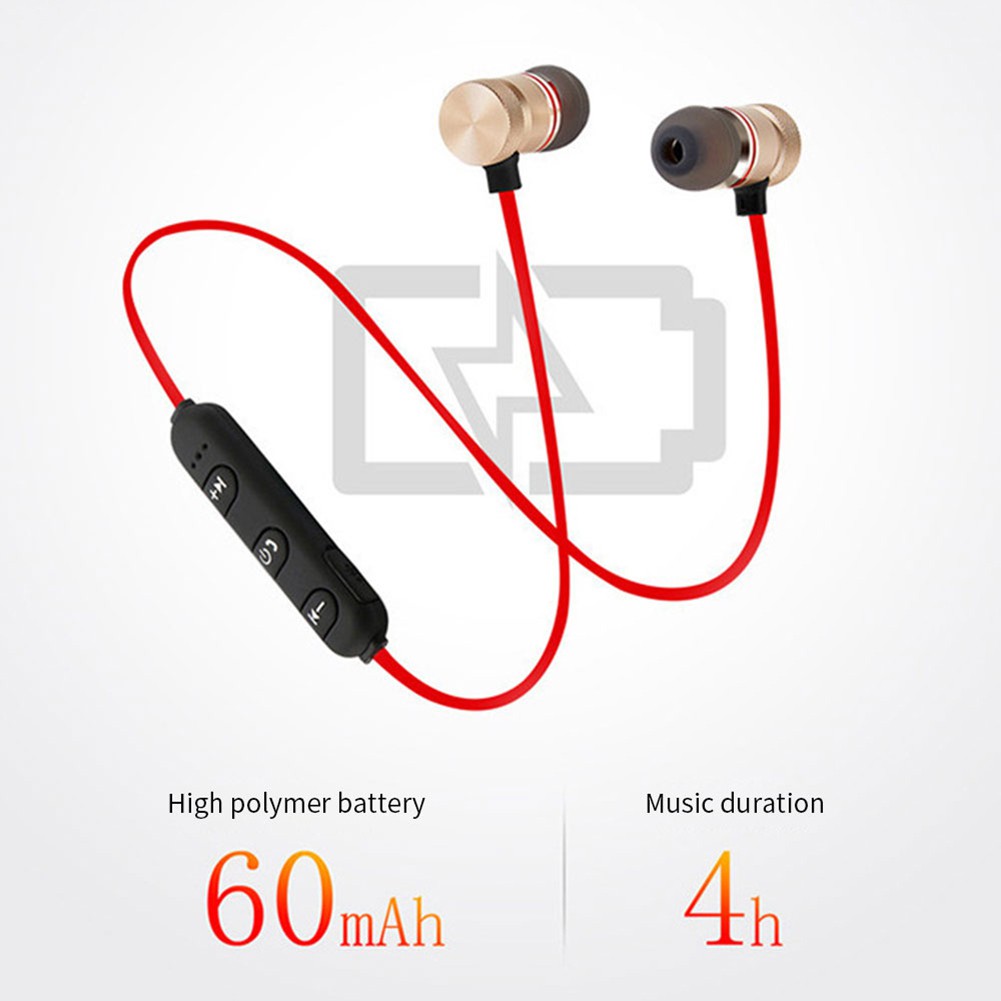 Tai Nghe Nhét Tai Không Dây Hel + Xt6 Kết Nối Bluetooth Âm Thanh Hifi Có Nam Châm