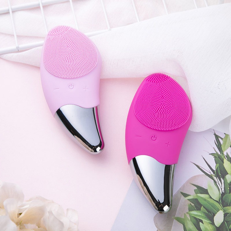 Máy massage rửa mặt 3 in 1 SONIC FACIAL BRUSH cao cấp,sạc usb,chống nước,rung siêu âm làm sạch 3 cấp