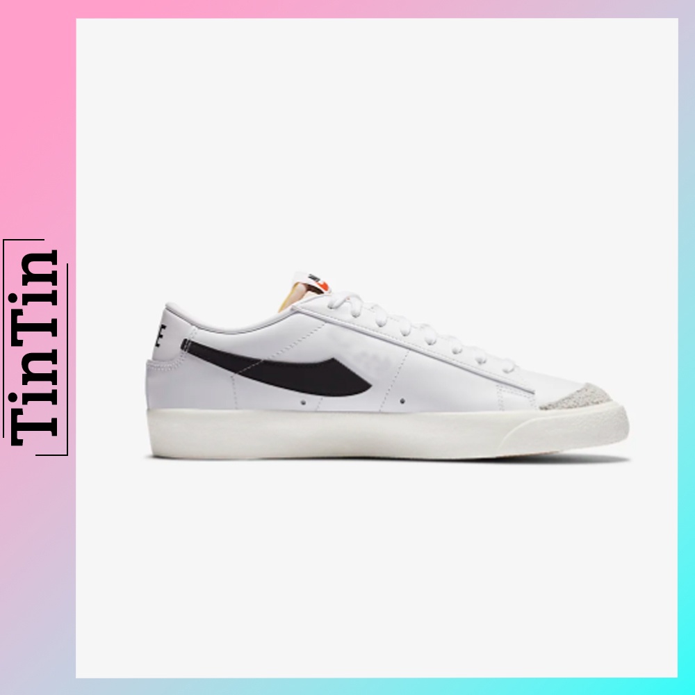 Giày Nike Blazer Low 77 Vintage Đen Trắng Đế Cao 3cm Trẻ Trung Thời Trang