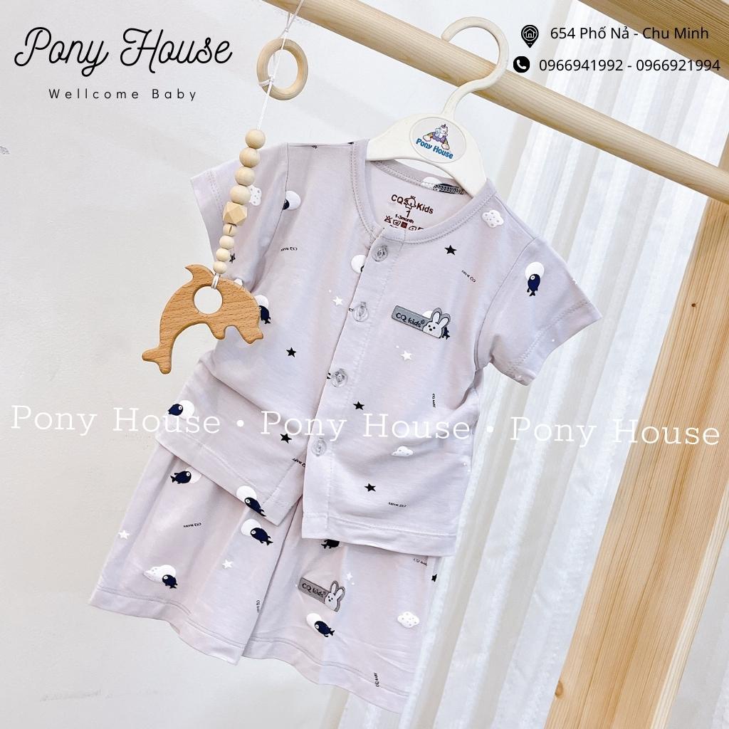 Bộ Sơ Sinh Cộc Tay CQ Baby Bộ Quần Áo Cài Thẳng Chất Cotton Siêu Mềm, Mát Cho Bé Trai, Bé Gái Sơ Sinh (0-3M Đến 6-9M)