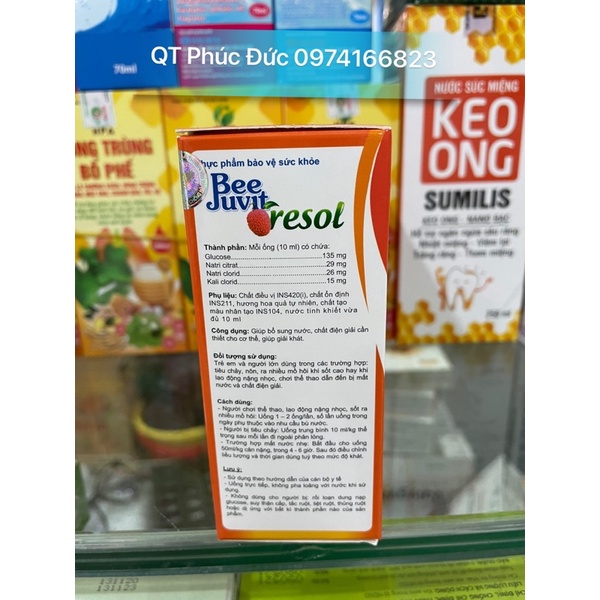 ✅✅Bee Juvit Oresol - Giúp giải khát, bổ sung nước hiệu quả
