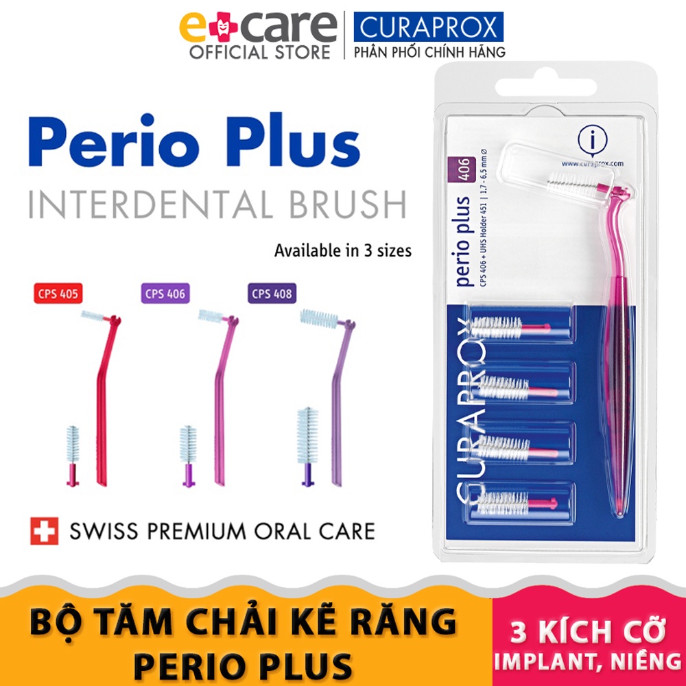 Bộ tăm chải kẽ răng Curaprox Perio Plus dành cho răng răng niềng, implant