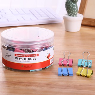 Hộp 60 kẹp giấy nhiều màu