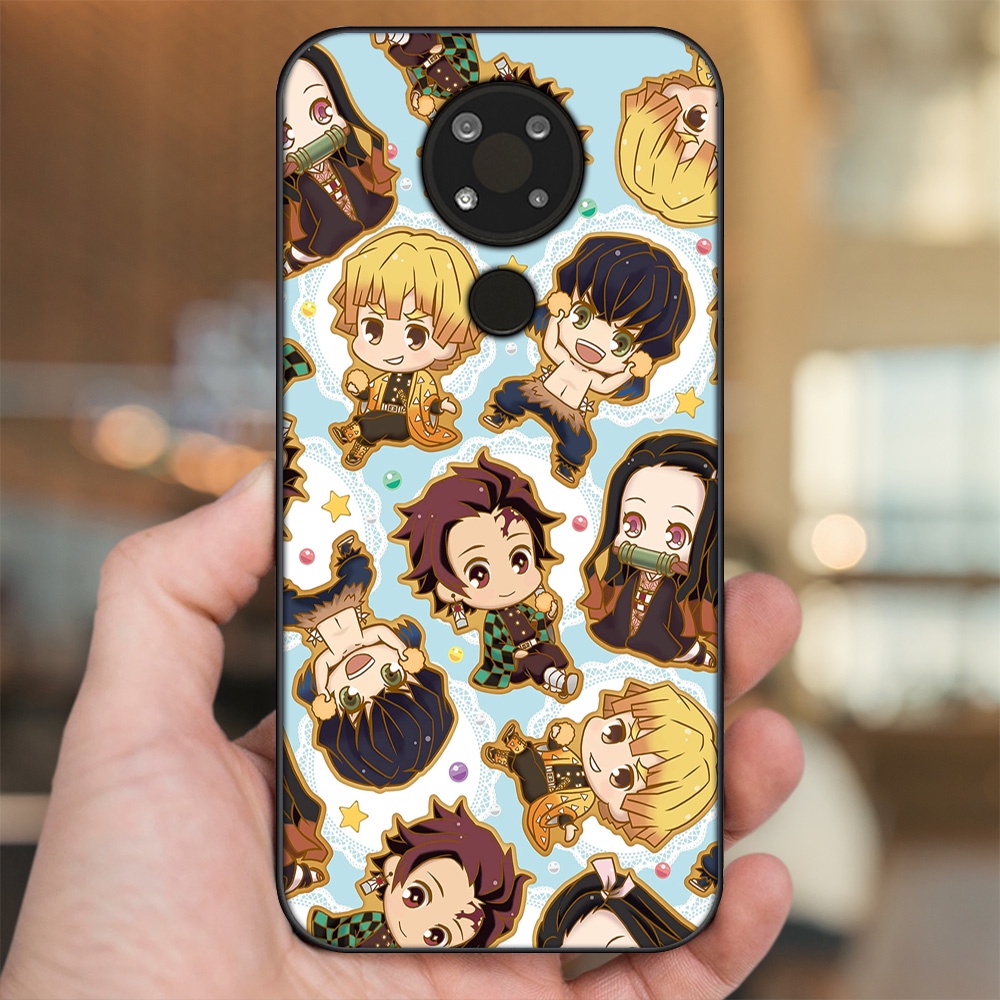 Ốp lưng Nokia 3.4 viền đen in hình Zenitsu Kimetsu no Yaiba