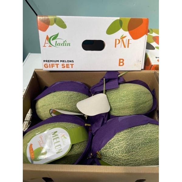 Dưa lưới Aladin Melon size L (5,6kg), B (6,5kg)- Hàng mới