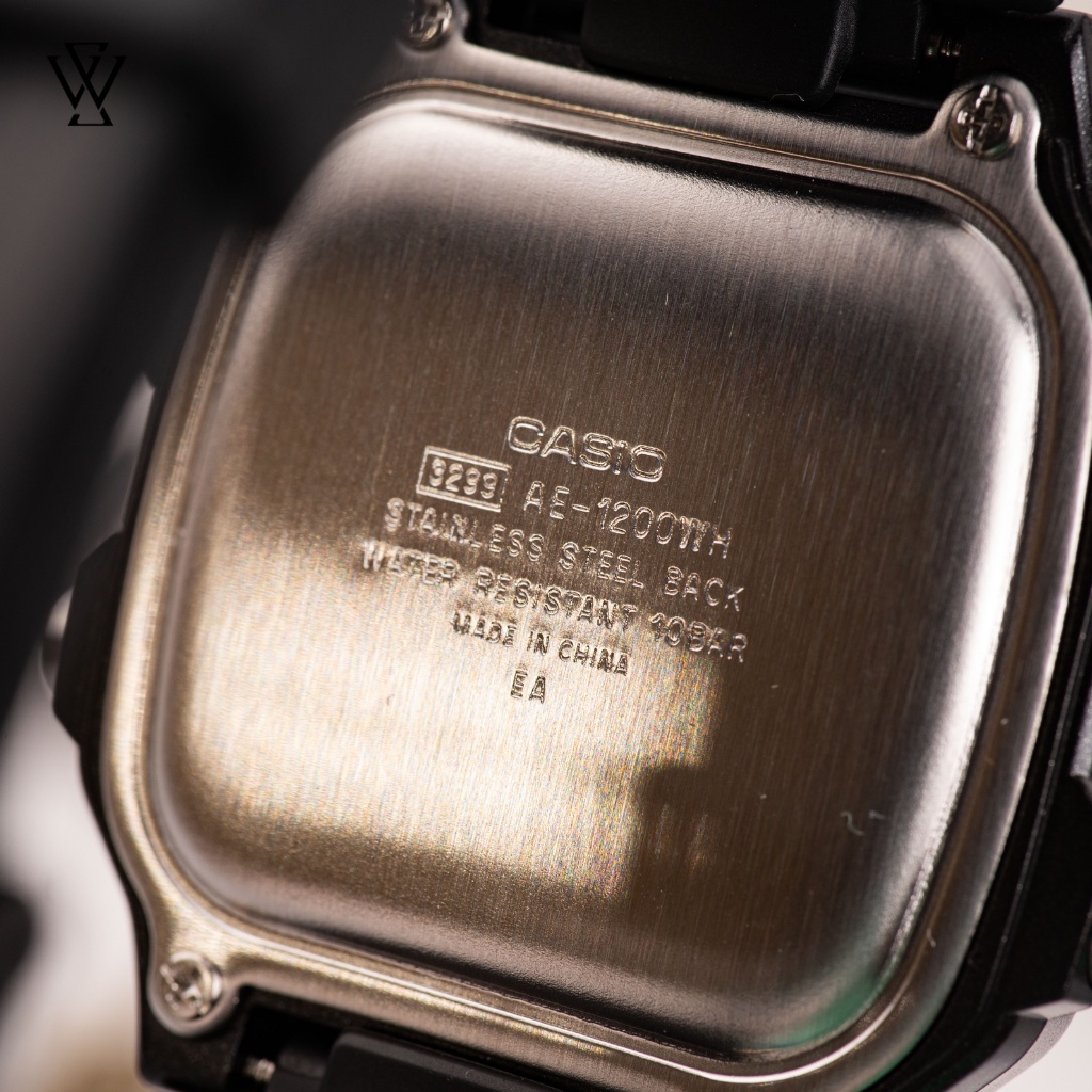 Đồng Hồ Điện Tử Nam Casio WATCHSTORE AE-1200WH-1AVDF Thiết Kế Mặt Kính Vuông 42mm Kèm Dây Đeo Nhựa Tiện Lợi