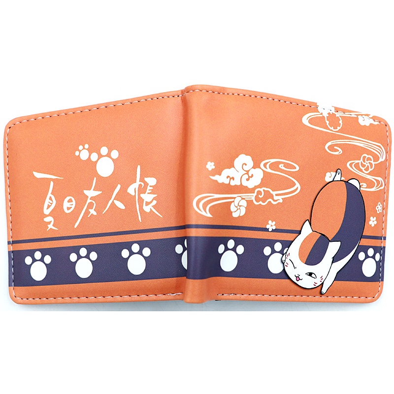 Ví Ngắn Đựng Thẻ/Tiền Xu In Hình Nhân Vật Anime Natsume Takashi Nhiều Màu Sắc Cho Nam Nữ