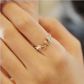 Nhẫn tay hợp kim hình nốt nhạc