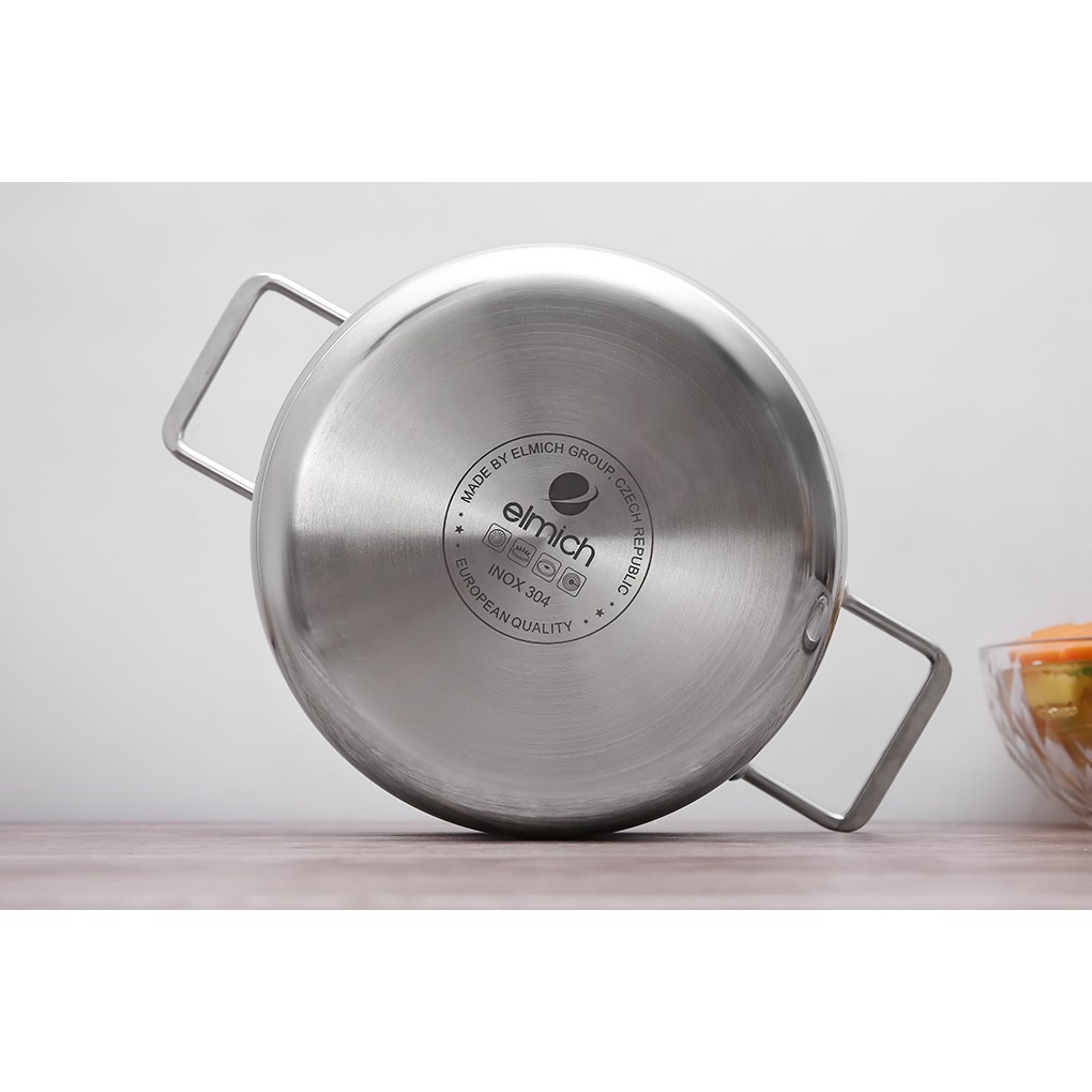 Bộ Nồi Inox 3 đáy Elmich Trimax Xr El-8074 Size 16, 20, 24cm
