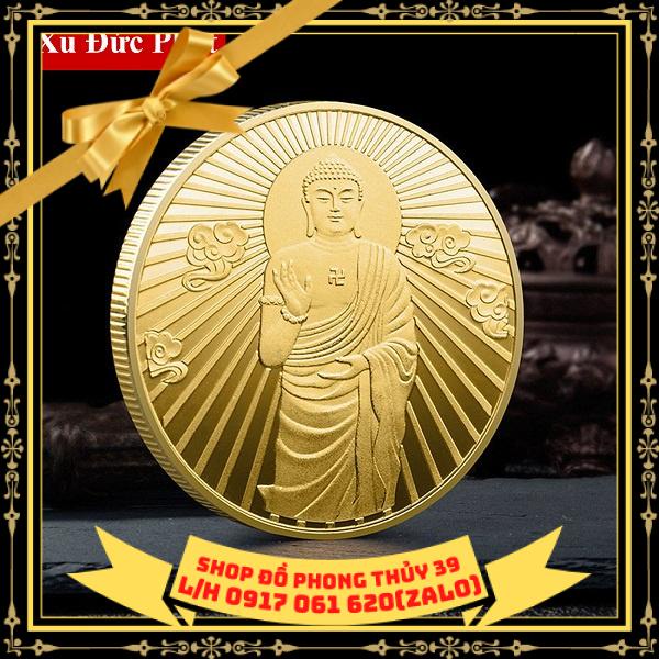 Đồng Xu Phật Tổ Như Lai Phong Thuỷ May Mắn