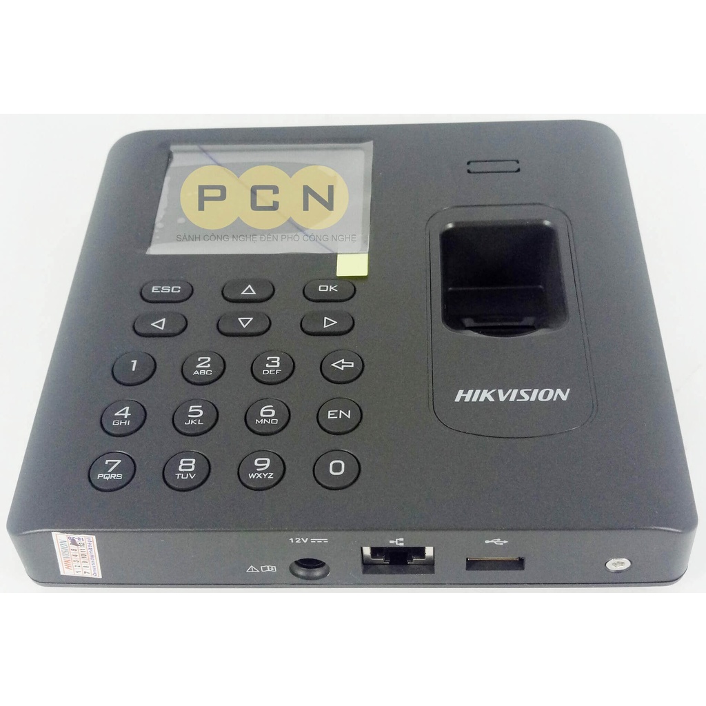 Máy chấm công vân tay Hikvision DS-K1A802AMF, kết nối Wifi