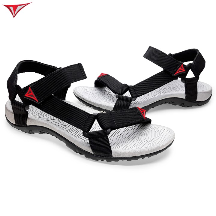 Giày sandal nam Việt Thủy quai chéo đen - VT08