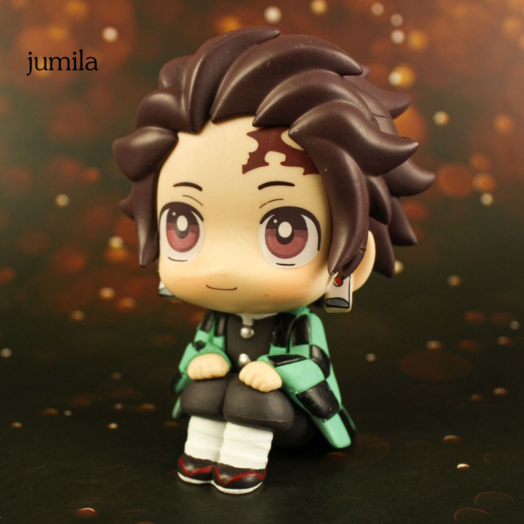Mô Hình Nhân Vật Nezuko Zenitsu Tanjirou Giyu Inosuke Mini Dùng Làm Quà Lưu Niệm