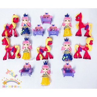 Combo Búp Bê Hoàng Gia Shopkins, Ngựa Và Ghế Hoàng Gia Cho Bé - Tặng 5 Shopkins [Đồ Chơi Nhựa]