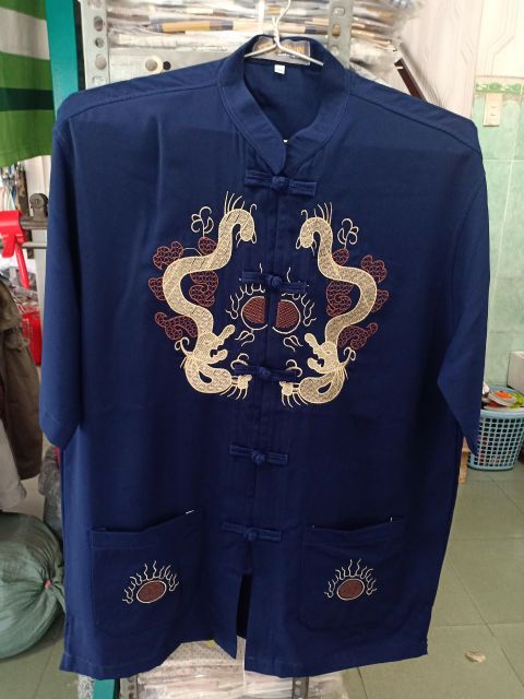 Áo Kiểu Tàu Nam size M đến XXL: CL siêu lụa loại 1