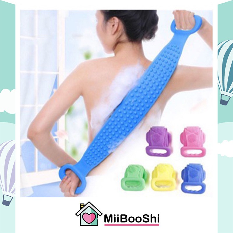 Kỳ lưng dây kỳ lưng silicon dây tắm kỳ lưng 2 mặt đa năng tẩy tế bào chết massage giúp lưu thông máu tốt MiibooShiSB1892