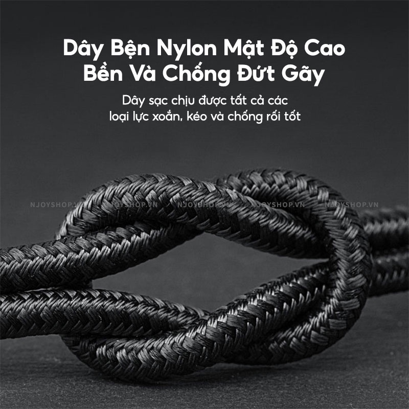 Cáp Sạc Nhanh ANKER Powerline+ II Dây Nylon Siêu Bền Chống Gãy Chân Cắm USB to L Njoyshop